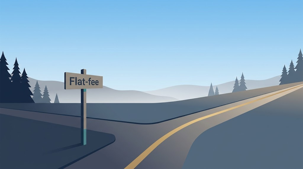 flat-fee and fee-only, different paths
